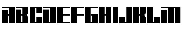 Robot Punch Font LOWERCASE