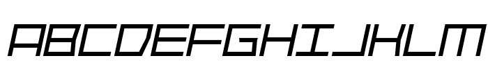 Robotics Galactus Light Italic Font UPPERCASE