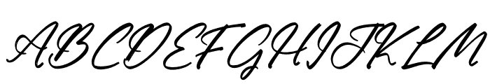 Robsttar Strick Italic Font UPPERCASE