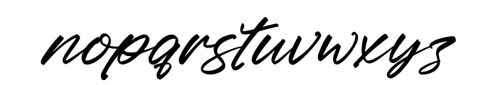 Robsttar Strick Italic Font LOWERCASE