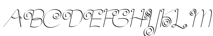 Robusta Italic Font UPPERCASE