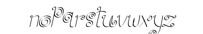 Robusta Italic Font LOWERCASE