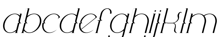 Rocauly Kanelly Italic Font LOWERCASE