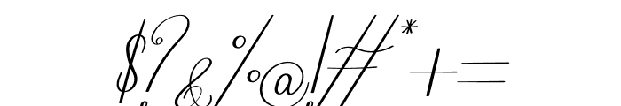 Roccila Italic Font OTHER CHARS