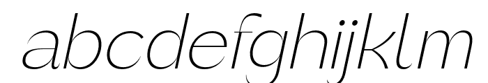 Rochas-ExtraLightItalic Font LOWERCASE