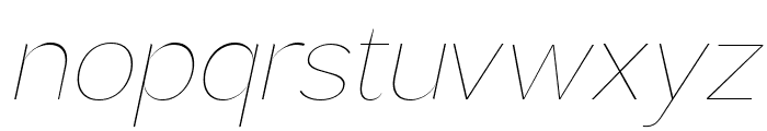 Rochas Thin Italic Font LOWERCASE