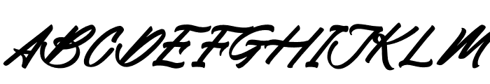 Rock Degun Italic Font UPPERCASE