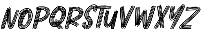 Rock Hustle Italic Font LOWERCASE