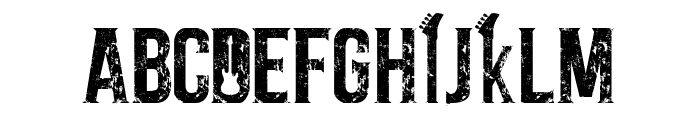 Rock Music Font UPPERCASE