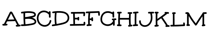 Rock Salt Typewriter Serif Bold Font UPPERCASE