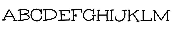 Rock Salt Typewriter Serif Regular Font UPPERCASE