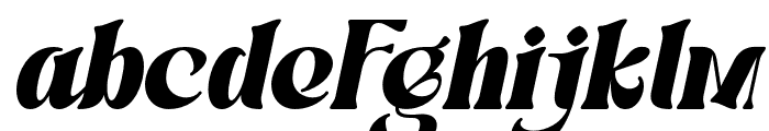 RockAttack-Italic Font LOWERCASE