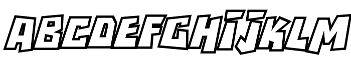 RockBiterOutlines Italic Font LOWERCASE