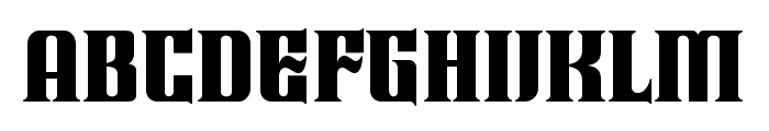 RockGlader-Regular Font LOWERCASE