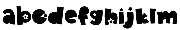 RockStar Blue Font LOWERCASE