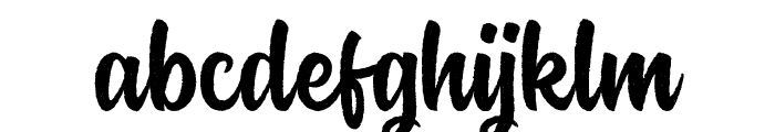 Rockaboy Rought Font LOWERCASE