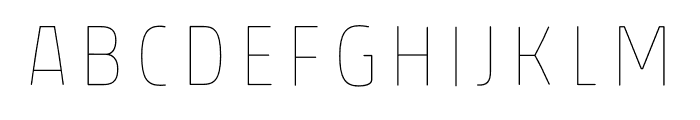 Rockeby Condensed Inside One Font LOWERCASE