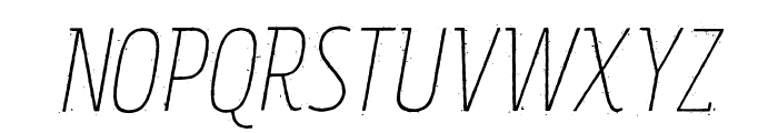 Rockeby SemiSerif Rough Lt It Font UPPERCASE