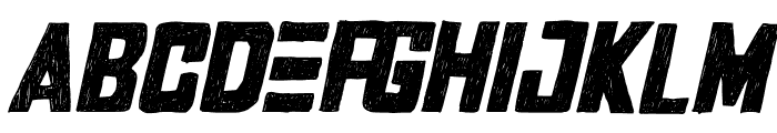 RockerSquad-Italic Font UPPERCASE