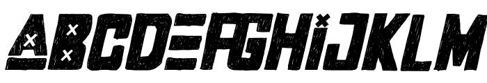 RockerSquad-Italic Font LOWERCASE