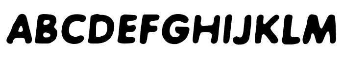 RockfordItalic-Black Font UPPERCASE