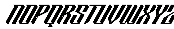 Rockin Pistons Slanted Font UPPERCASE