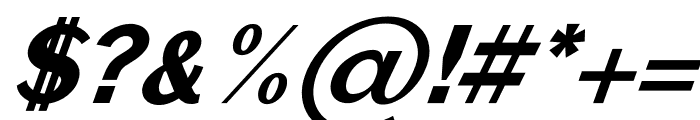 Rockley Black Italic Font OTHER CHARS