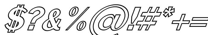 Rockley Outline Italic Font OTHER CHARS