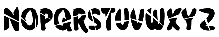 Rockrose Stave Font UPPERCASE