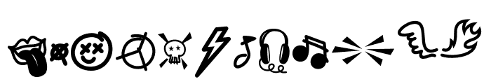 Rockstar Doodle Font LOWERCASE