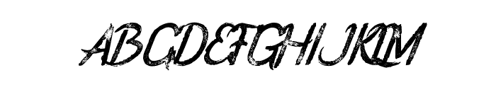 Rockstar italic grunge Font UPPERCASE