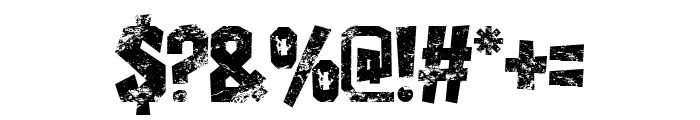 Rocky Grunge Font OTHER CHARS