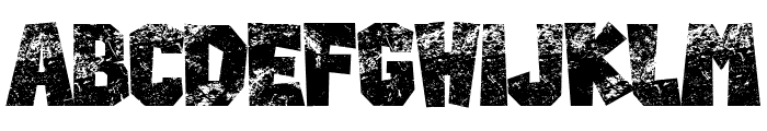 Rocky Grunge Font UPPERCASE
