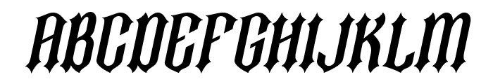RockyPast-Italic Font UPPERCASE