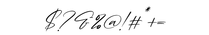 Rockystyle Signature Italic Font OTHER CHARS
