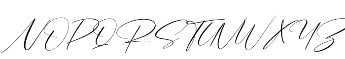 Rockystyle Signature Italic Font UPPERCASE
