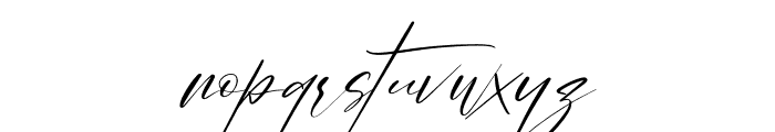 Rockystyle Signature Italic Font LOWERCASE