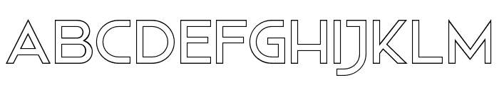 Rodeca Outline Regular Font UPPERCASE