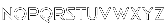 Rodeca Outline Regular Font UPPERCASE