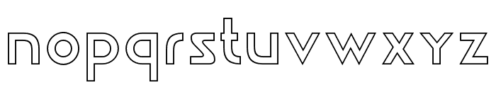 Rodeca Outline Regular Font LOWERCASE