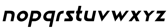 Rodeca Slant Regular Font LOWERCASE