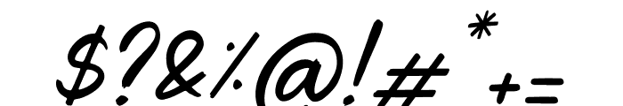 Rodelika Italic Font OTHER CHARS