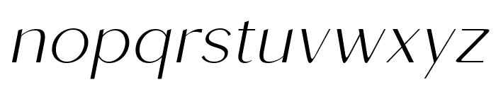 Roden ExtraLight Italic Font LOWERCASE