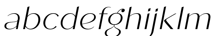 Roden-ExtraLightItalic Font LOWERCASE