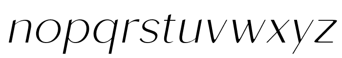 Roden-ExtraLightItalic Font LOWERCASE