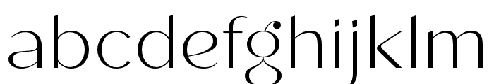 Roden ExtraLight Font LOWERCASE