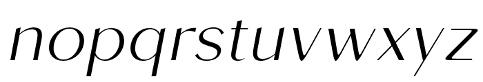 Roden-LightItalic Font LOWERCASE