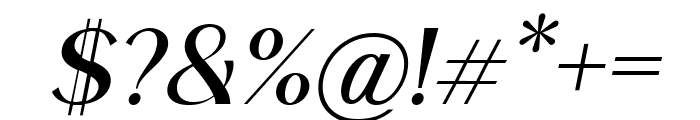 Roden Medium Italic Font OTHER CHARS