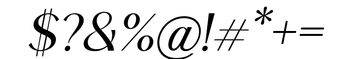 Roden Regular Italic Font OTHER CHARS