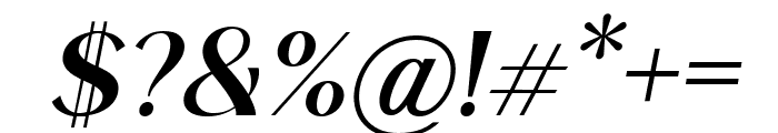 Roden SemiBold Italic Font OTHER CHARS